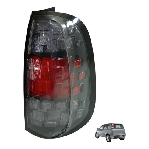 Lanterna Direita Traseira Fume Fiat Uno Way 2018 2019 2020 Direito/passageiro Máscara Negra