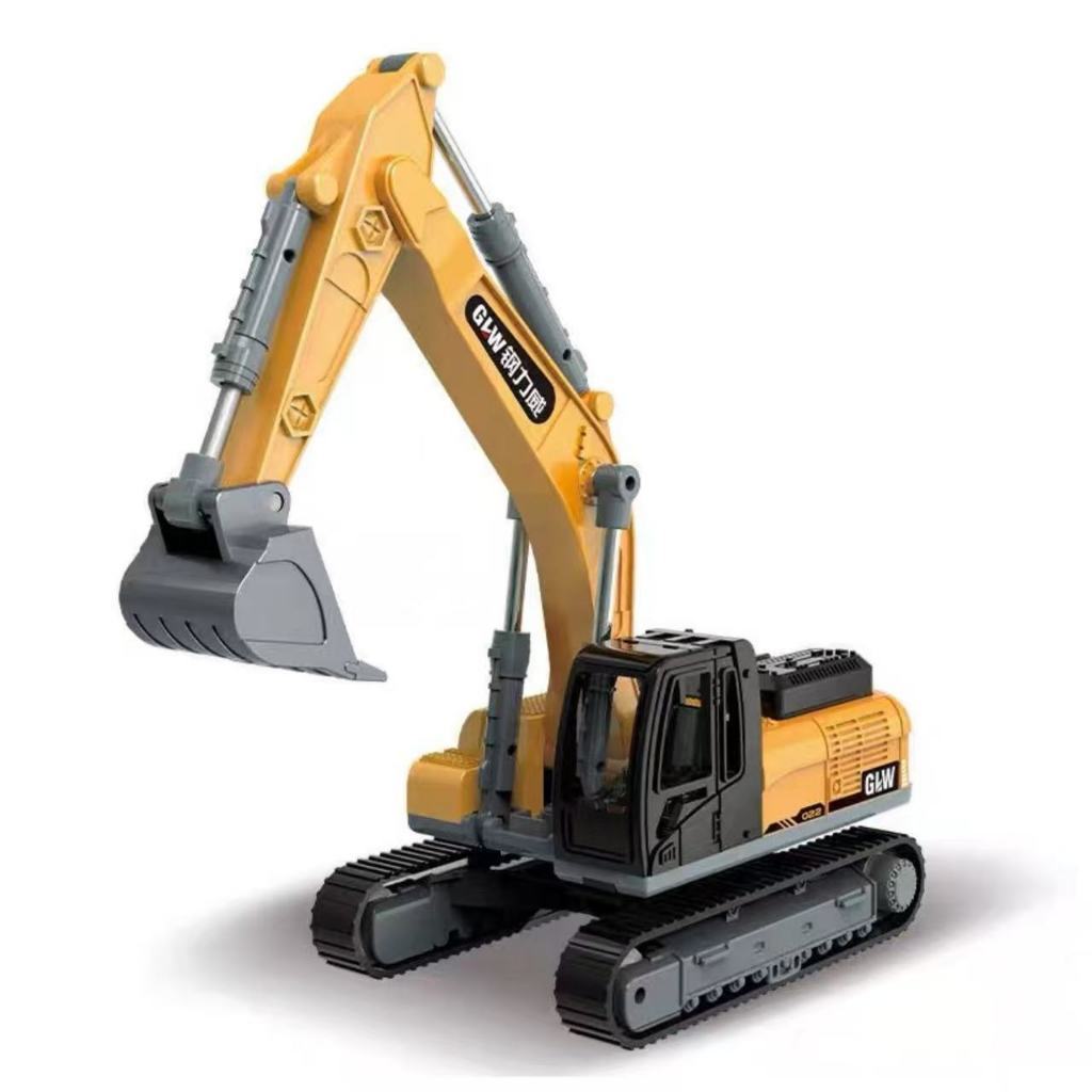 Kit Miniaturas Máquinas de Construção (Escavadeira, Empilhadeira, Carregadeira) com Movimentos Realistas, para Crianças