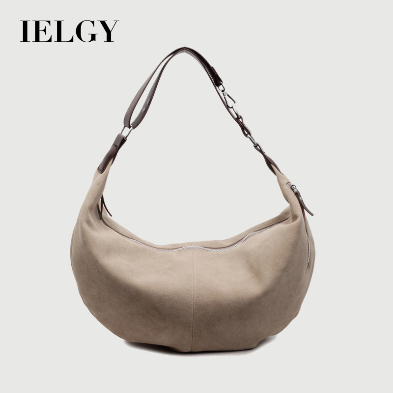 IELGY Bolsa de selim de camurça Fashion retrô bolsa mensageiro de ombro de grande capacidade