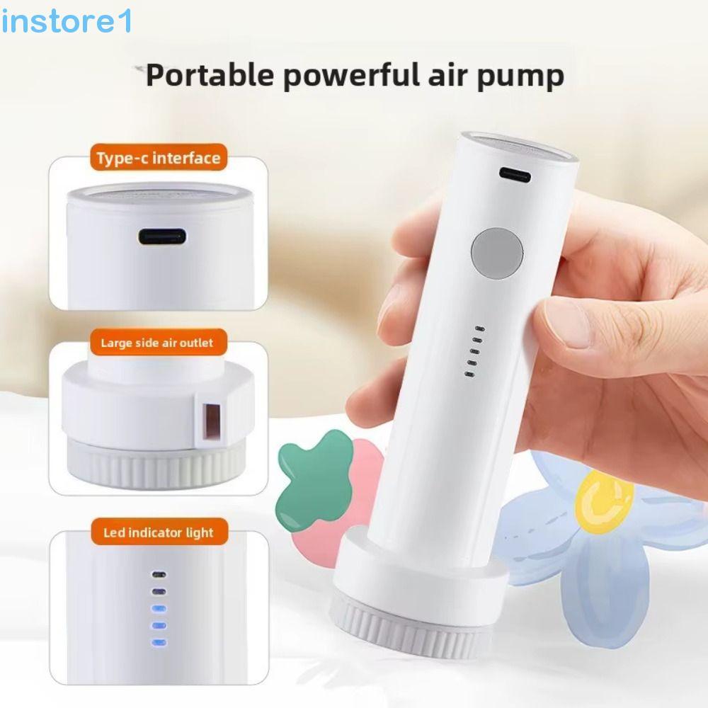 Bomba De Vácuo Portátil INSTORE , Elétrica Com Economia De Espaço De Compressão Rápida , Seladora A Sem Fio