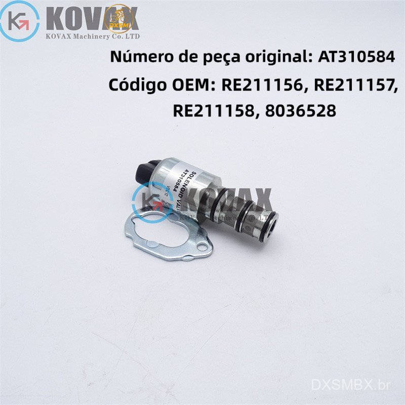 Válvula Solenoide AT310584 para John Deere 310J 310K 310SJ 325J Escavadeira