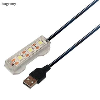 [bagreny] Luz De Tanque De Peixes De Plástico Para Plantas De Aquário Pequenas USB LED Lâmpada De Mesa Paisagem Decorati