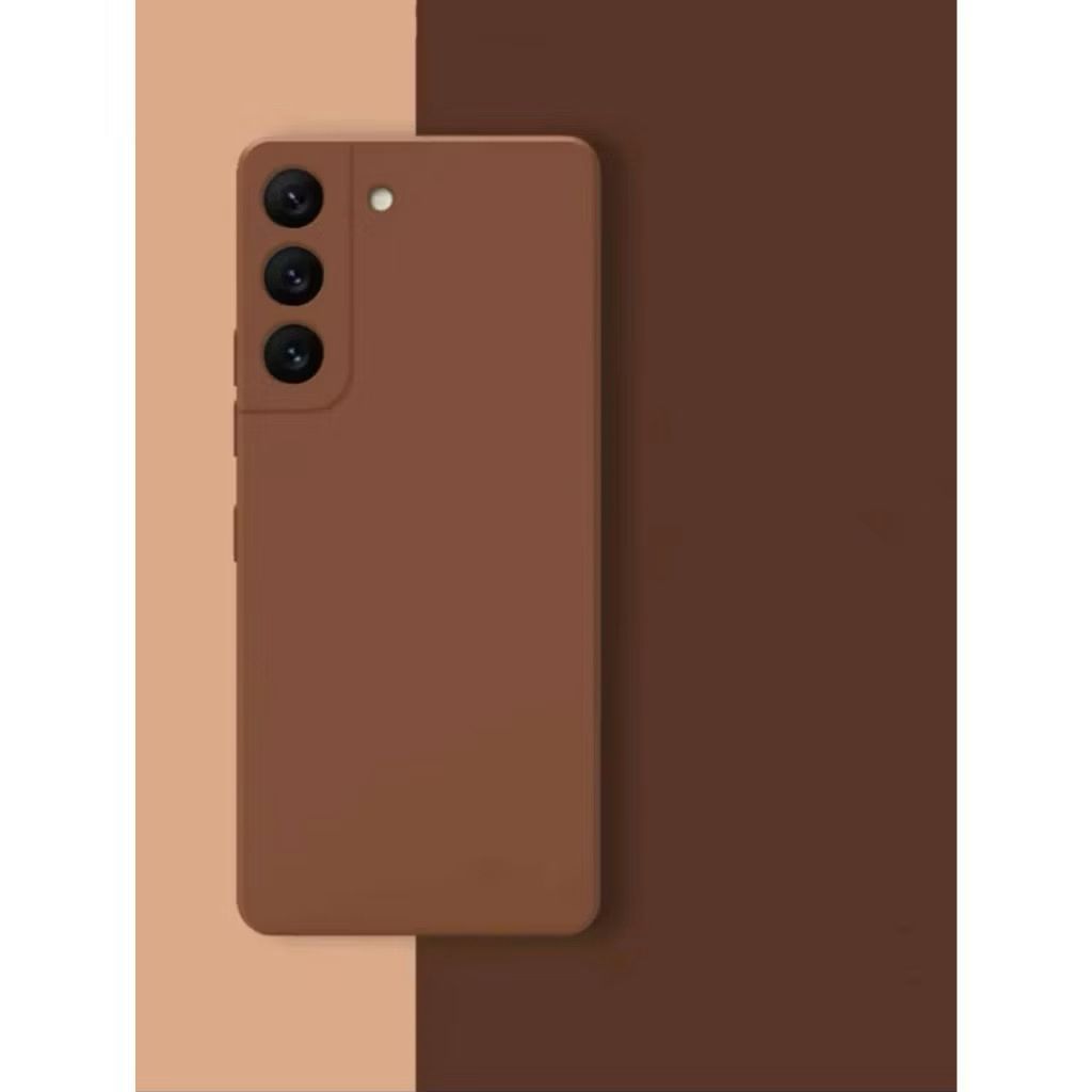 Capa Silicone Aveludada Anti Queda Modelo Galaxy Marrom