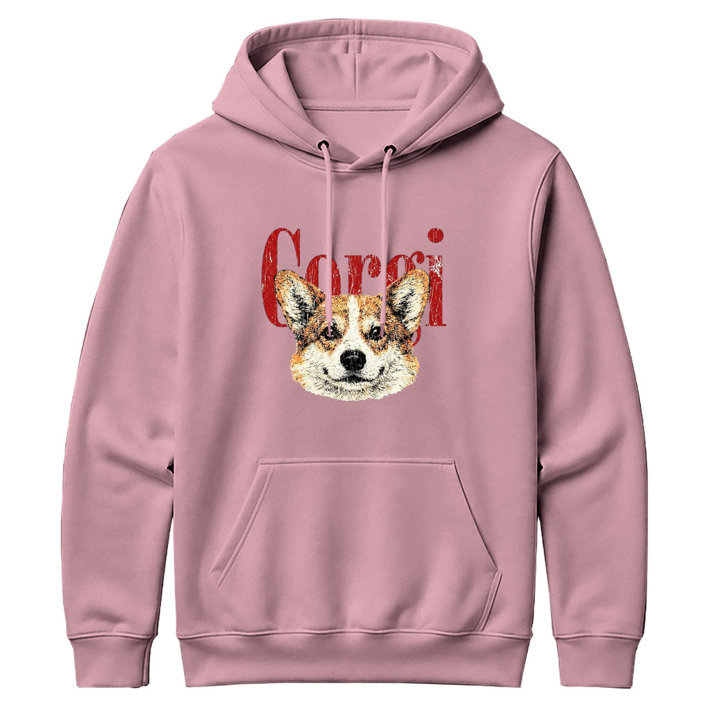 Moletom Canguru Moletom Corgi Doguinho Casaco Algodão
