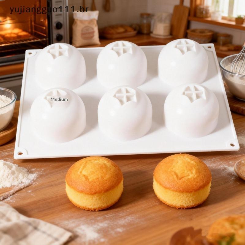 # Novo 6 Cavidade Mirtilo Mousse Bolo Molde Em Forma De Frutas Sobremesa De Cozimento De Silicone Para Pudim De Chocolat
