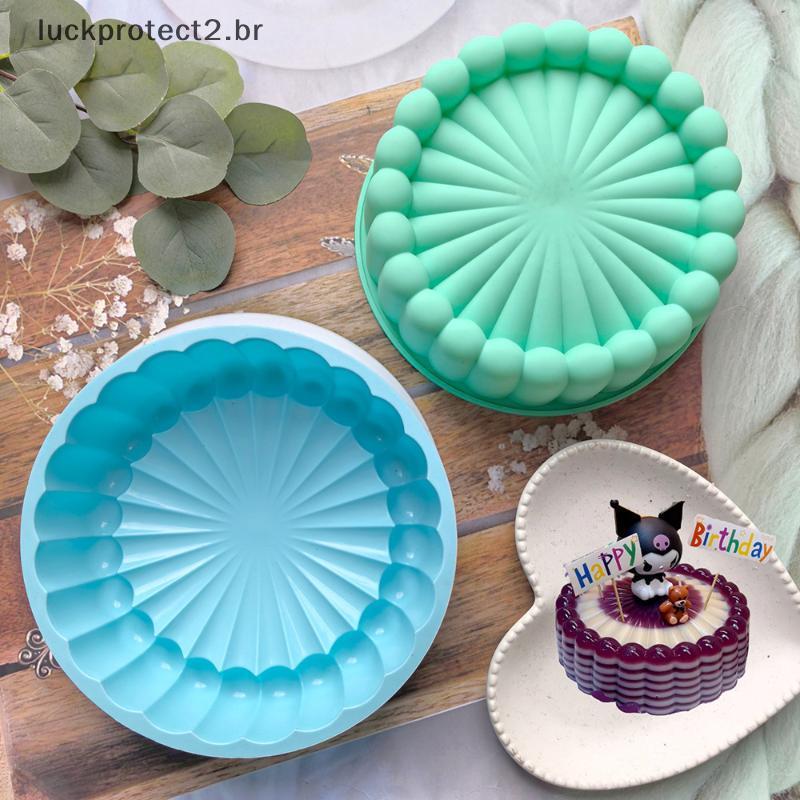LPHG Grande Bolo De Girassol Molde De Silicone Bandeja De Cozimento Circular Geléia De Chocolate DIY Sobremesa Pudim Faz