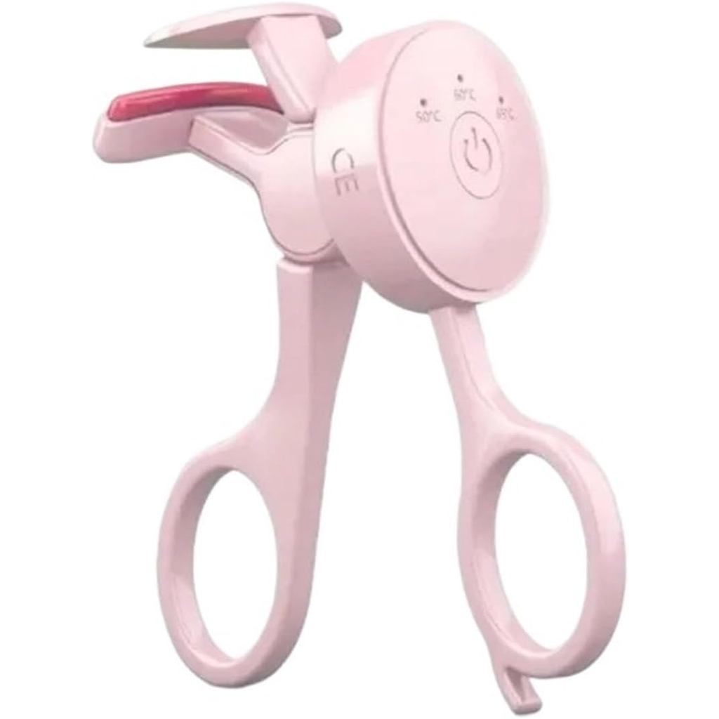 Curvador de Cílios Elétrico Aquecido - Carregamento USB, Temperatura Ajustável, Acessório de Maquiagem para Curvar Cílio