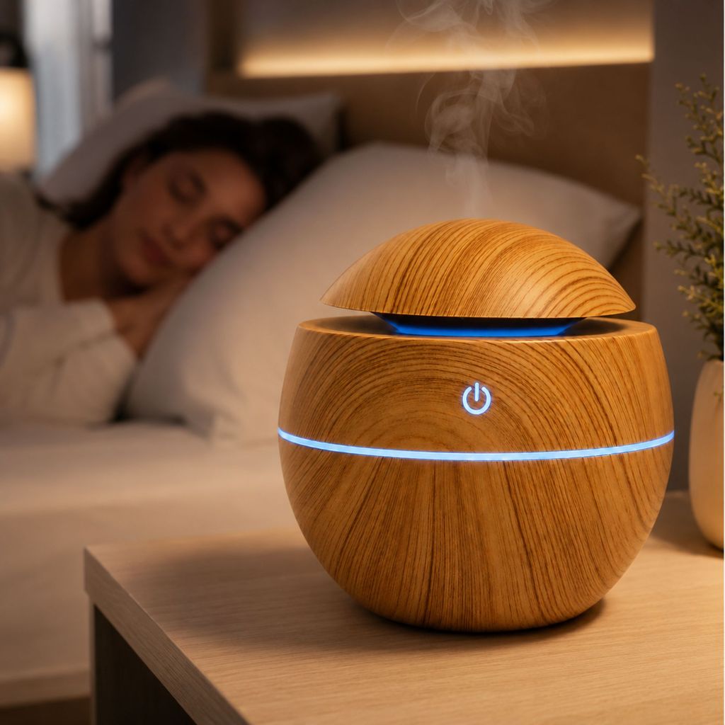 Umidificador de Ar Ultrassônico Silencioso Aromatizador De