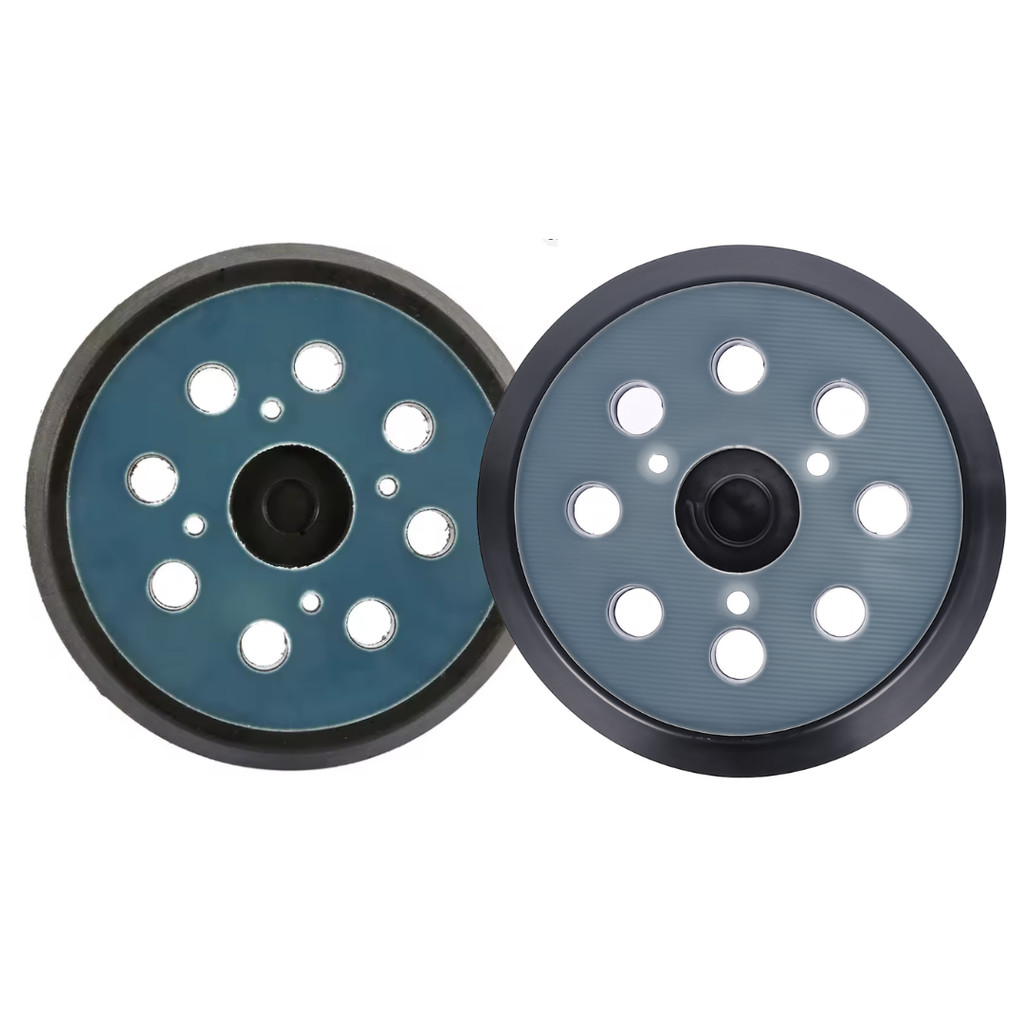 Disco Suporte 5 Polegadas para Lixadeira Roto Orbital Elétrica 125mm Velcro - Base 3 e 4 Furos