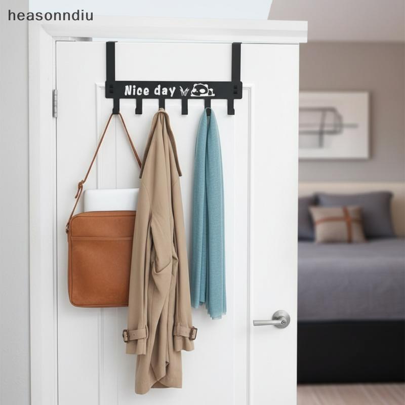 [heasonndiu] Cabide Sobre A Porta , 6 Ganchos , Organizador De Carga Pesada Para Quarto , Armário , Banheiro , Apartamen