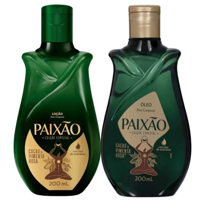 Kit Paixão Hidratante Corporal + Óleo Corporal 200mlu