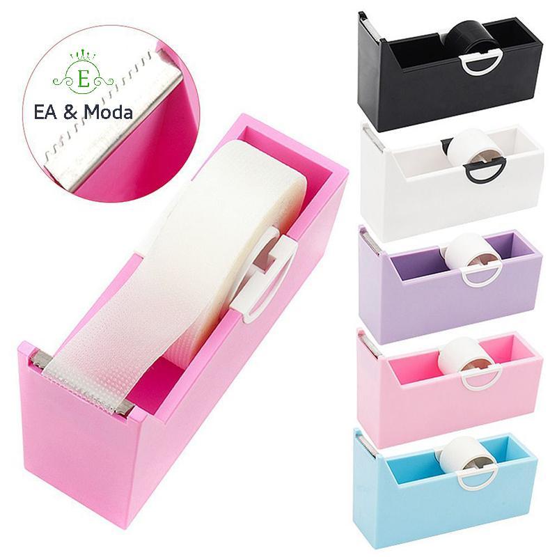 EA & Moda Suporte De Fita De Extensão De Cílios Base Lash Adesiva Cortador Dispensador Enxertia Chicote Plástico Rotativ