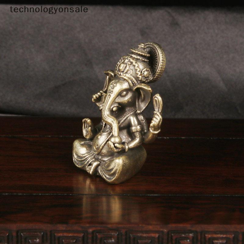 [Tecnologia] Vintage Latão Elefante Tailandês Deus Ornamento De Mesa Tronco De Da Riqueza Escultura Em Bronze Coleção De
