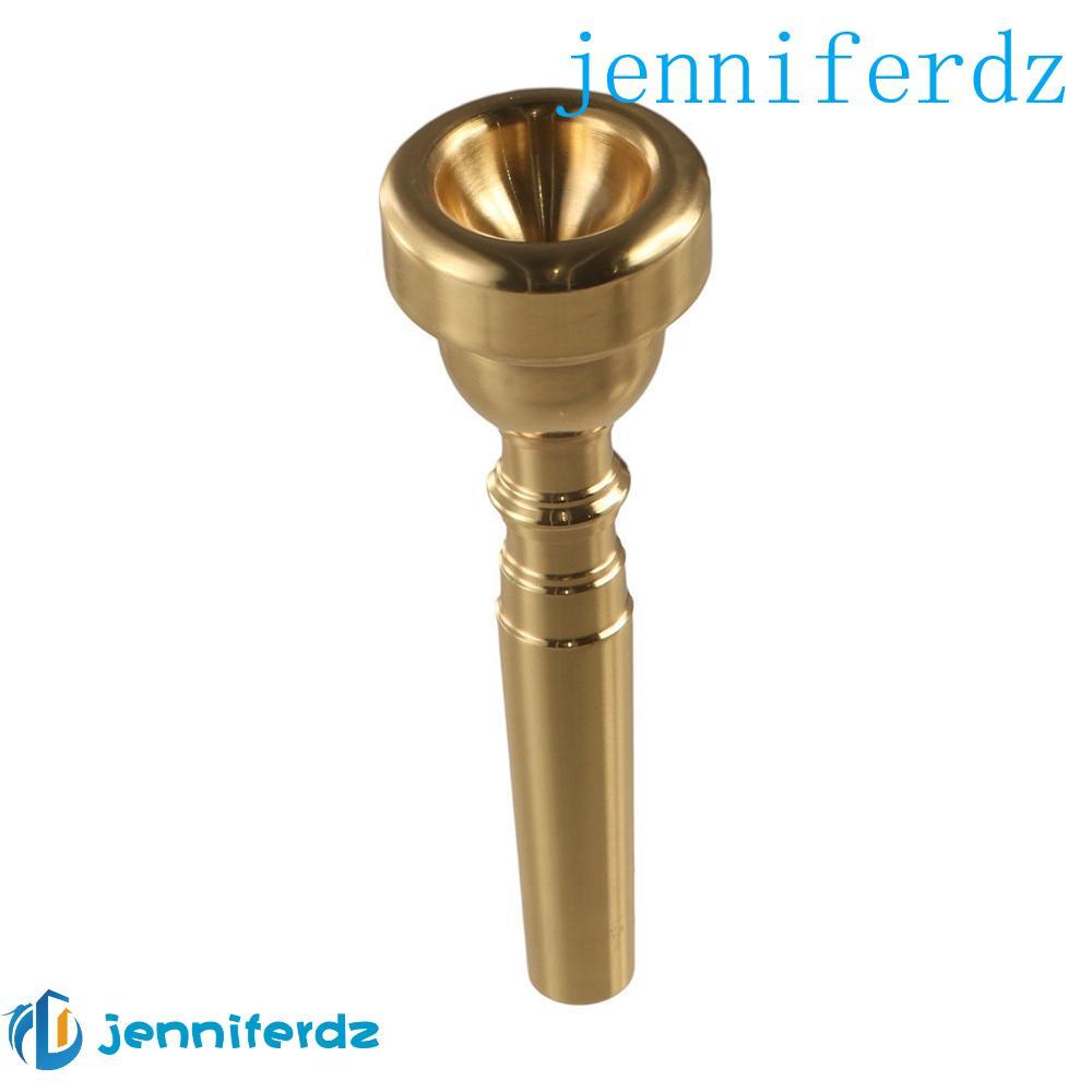 Bocal De Trompete AJENNIFER , Boca De Corneta Profissional De Metal Com Chifre , Iniciante 3C/5C/7C Prata Ouro