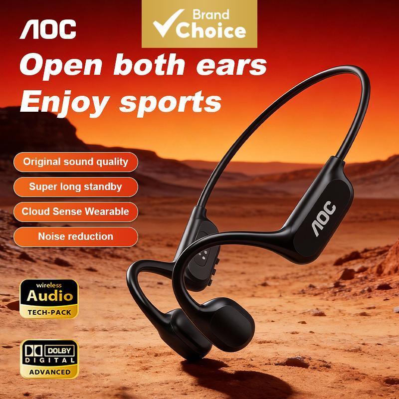 AOC Fones De Ouvido À Prova Dwaterproof Água Condução Óssea Bluetooth Sem Fio Confortável Leve Esportes Natação Correndo