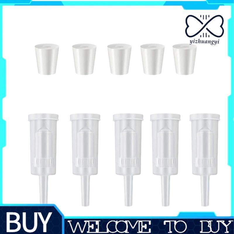 Válvula De Vedação De Escape De 5 Pacotes Com Rolha De Borracha Airlock Twin Para Fabricação De Vinho , Fermentador Carb