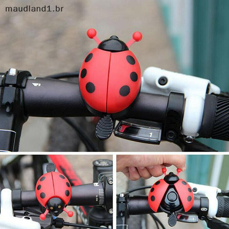 mau 1 Peça Sino Joaninha De Bicicleta Desenho Animado De Ciclismo Adorável Buzina De Alarme Para Passeio Infantil BR