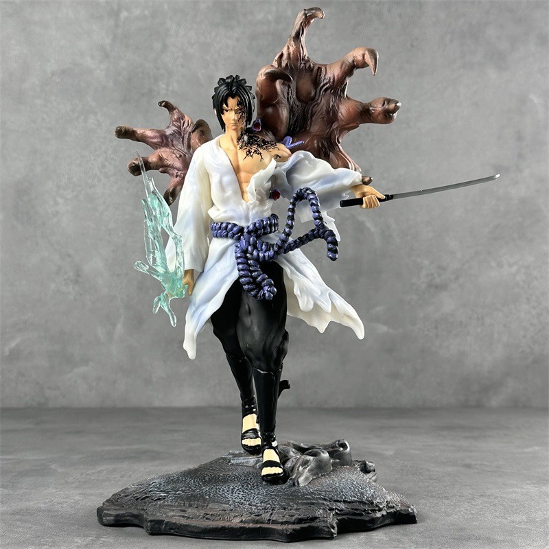 Cortina de ferro Sasuke naruto feito à mão feitiço selo modelo ornamentos bidimensional Anime naruto modelagem
