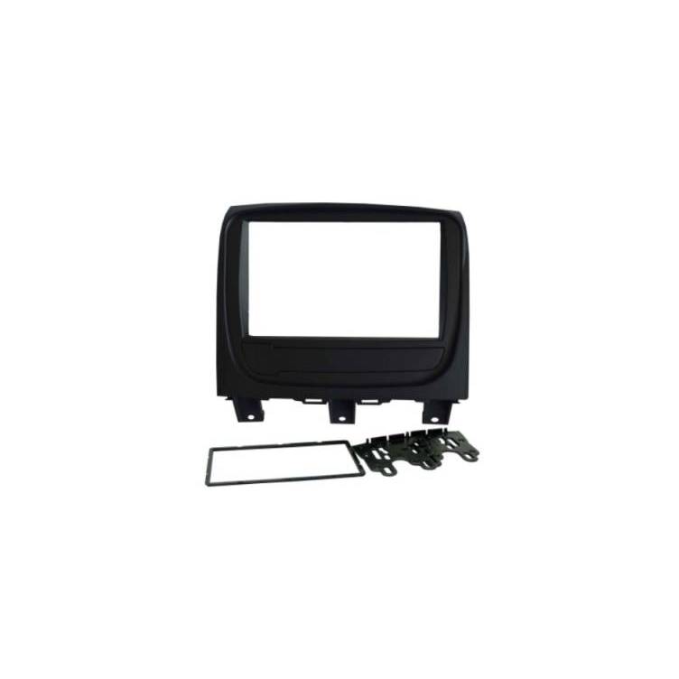 Moldura De Multimidia 2 Din Fiamon 6.8 7 Polegadas Fiat Palio Way 2014 A 2018 Preta
