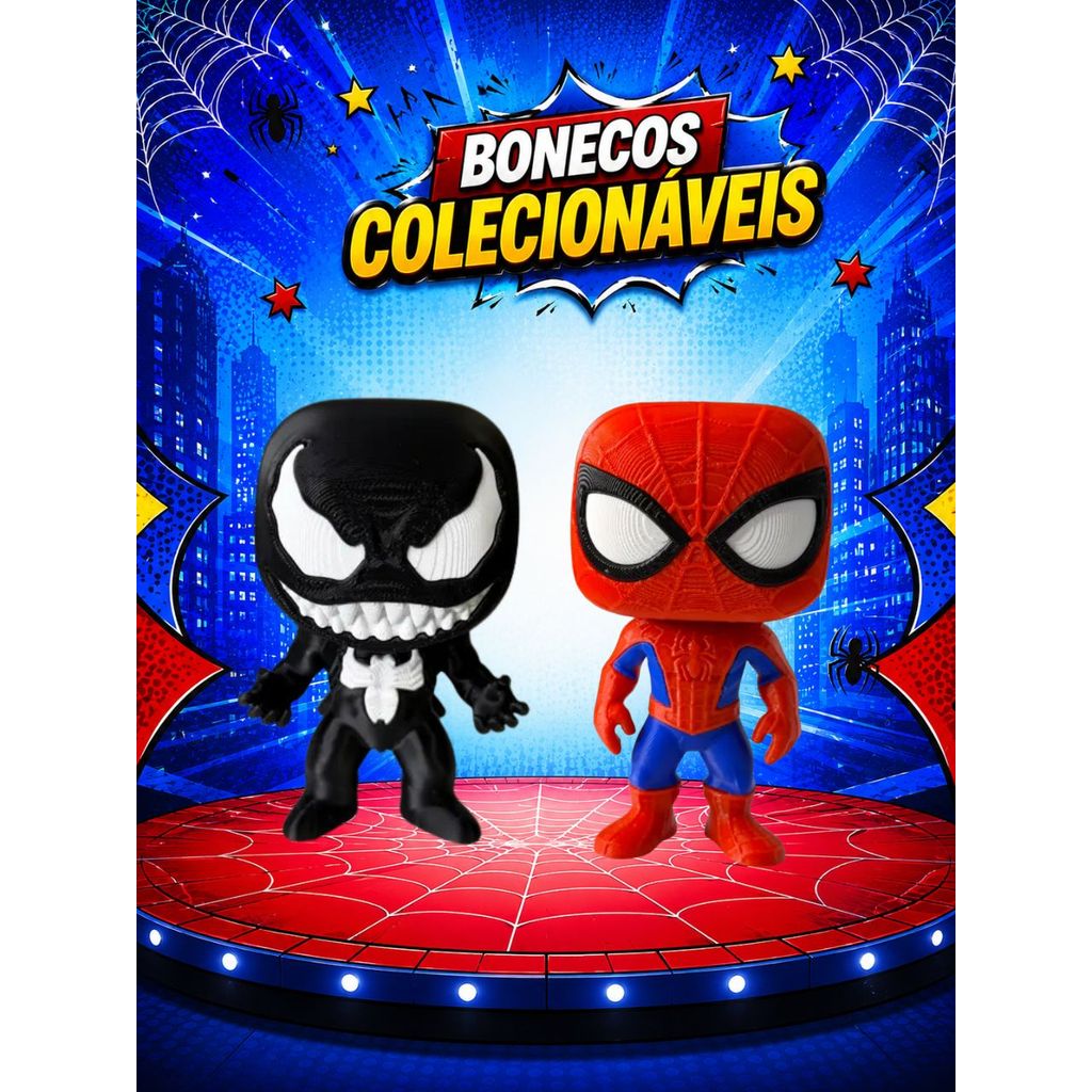 Bonecos Colecionáveis Homem Aranha c/ caixa