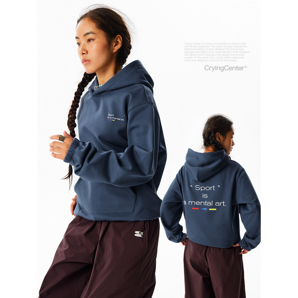 ChorandoCentre Pesado Antibacteriano Esportes Jogging Pulôver Com Capuz Solto Forro De Lã Moletom Masculino Feminino Est