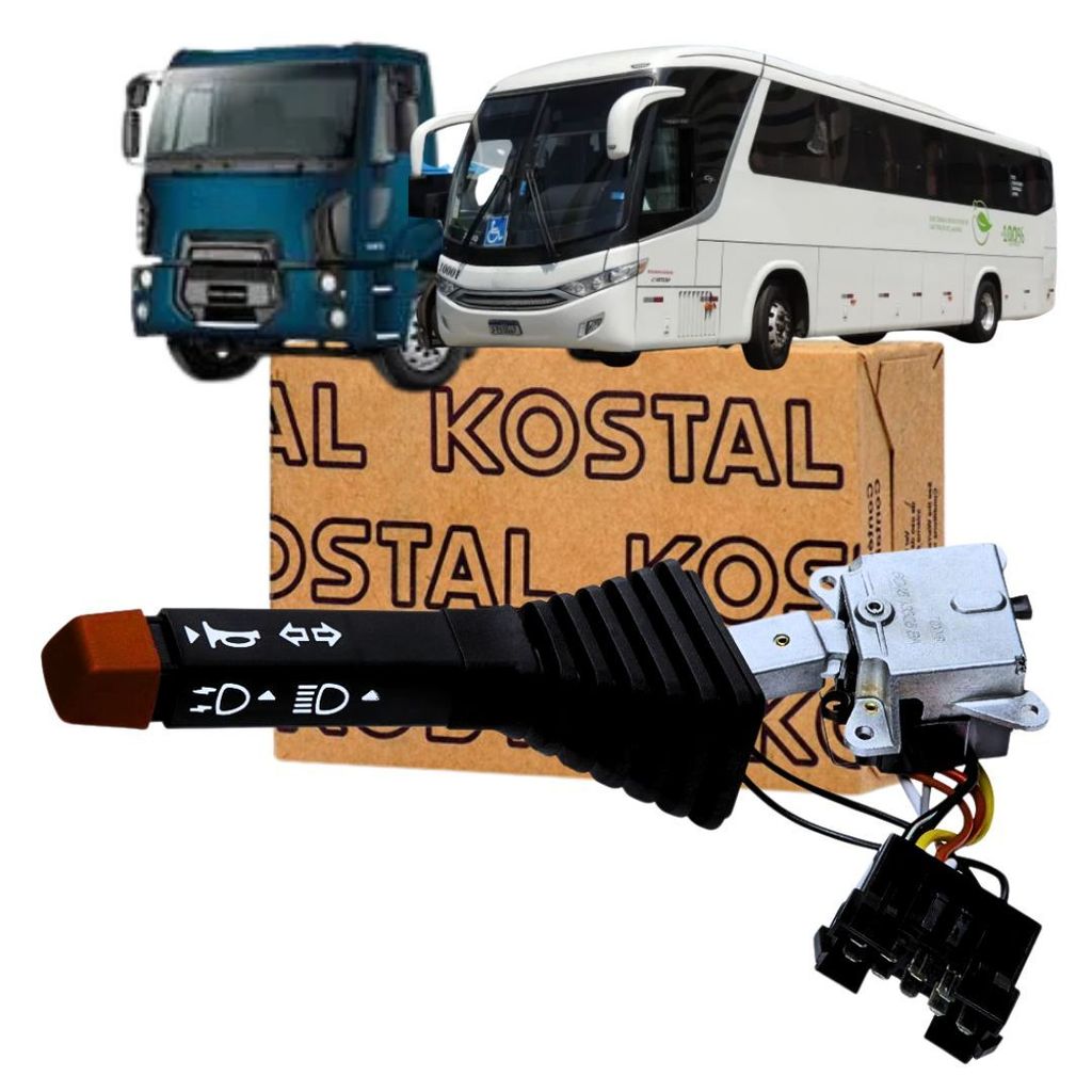 CHAVE SETA COM BUZINA PARA FORD CARGO DELIVERY ATÉ 2019 CONSTELLATION 2006 A 2021 - BIVOLT KOSTAL