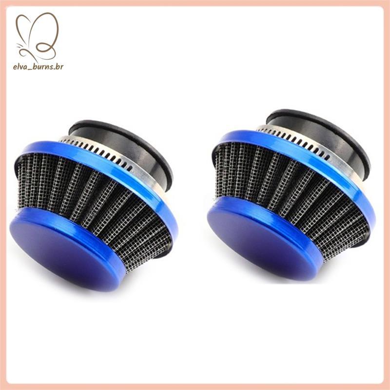 [elva_burns.br] Filtro De Ar Dirt Bike 44mm Mini Limpador De Carburador Peças De Bicicleta Azul