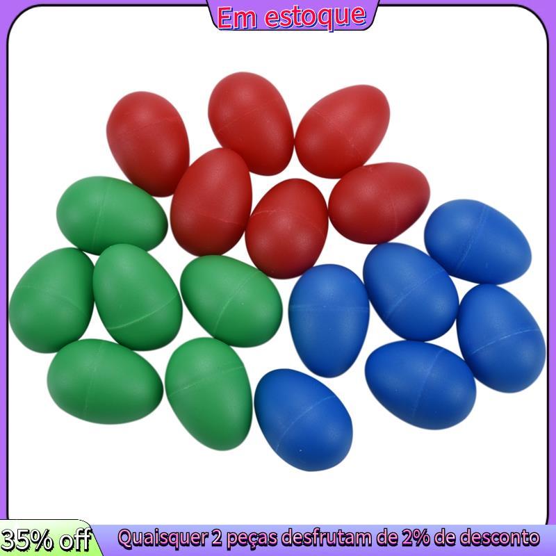 18 Pçs Ovo Shakers Plástico Música Para Crianças Maracas Ovos Brinquedos De Percussão