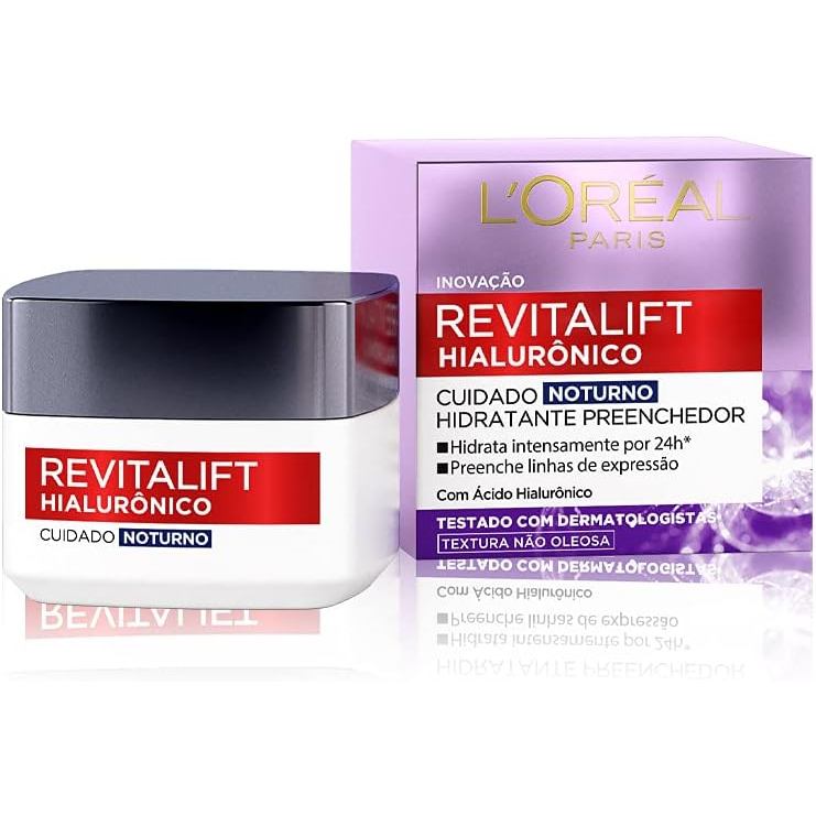 Creme Hidratante L'Oréal Paris Revitalift Hialurônico Noite