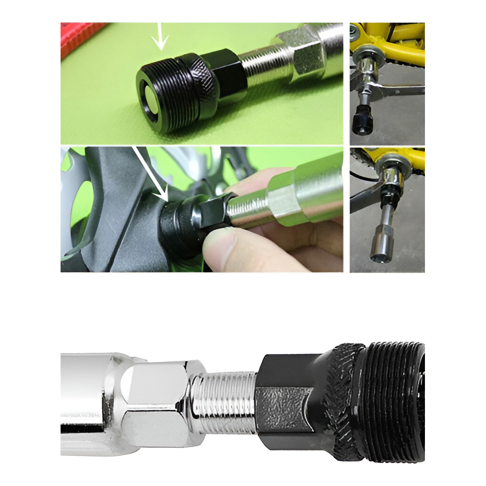 Chave Extrator Saca Pedivela Reparo + Chave Extrator Bike Movimento Central Bicicleta Ciclismo