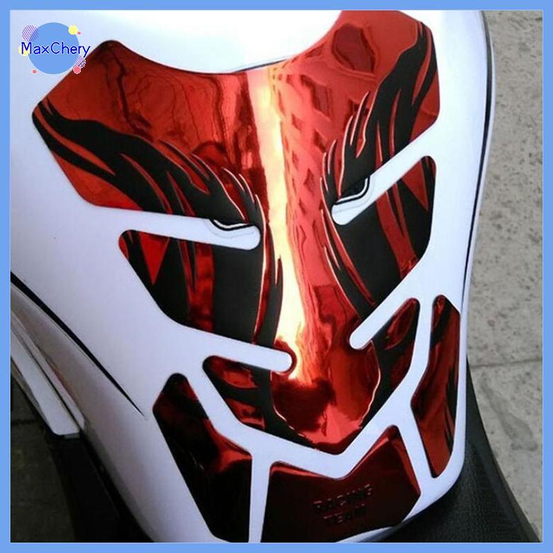 MCHY > Motocicleta Tankpad Stier Espinha De Peixe 3D Tanque Almofada Stiers Óleo Gás Protetor Capa Decoração Chama Acess