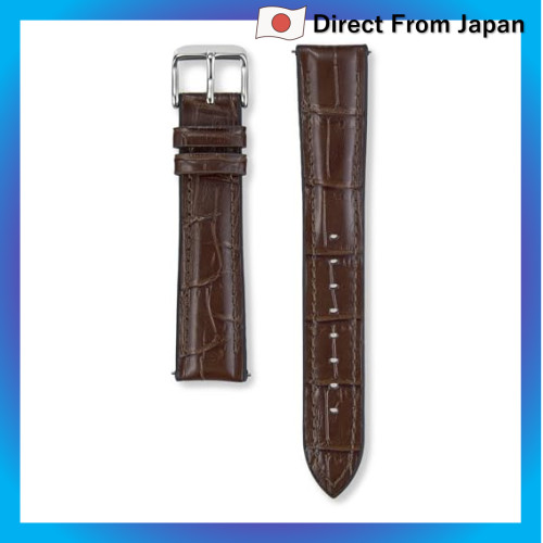 [Relógio Seiko] Pulseira de substituição para relógio Seiko, peça genuína, couro bovino com padrão de crocodilo em relev