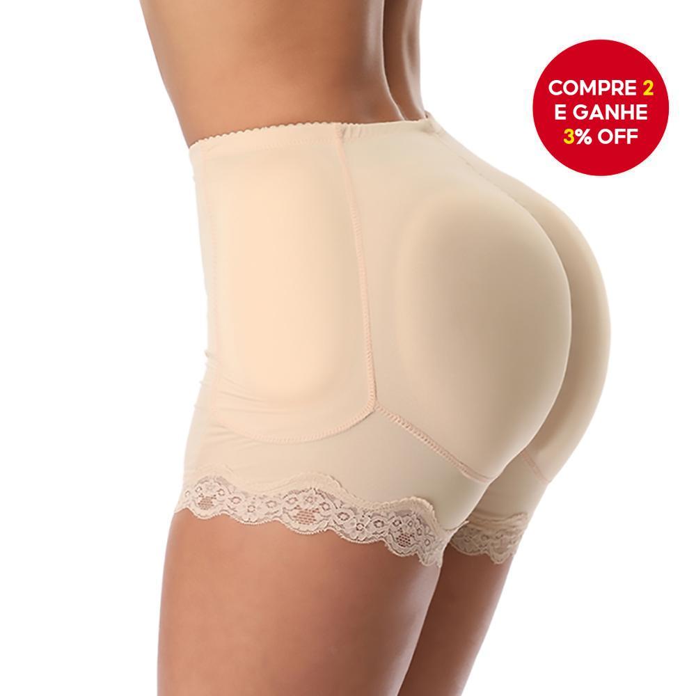 Modelador de Corpo Feminino Calcinha com Enchimento para Levantar o Bumbum Aumenta o Quadril Modelador Calcinha Empina