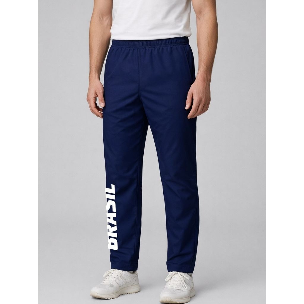 Calça Tactel Tectel Masculina Estampa Brasil Streetwear Esportiva Casual