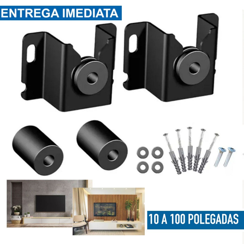 Suporte Universal Fixo Para Smart TV LED LCD 4K Parede Painel 10 24 32 43 50 55 60 Polegadas