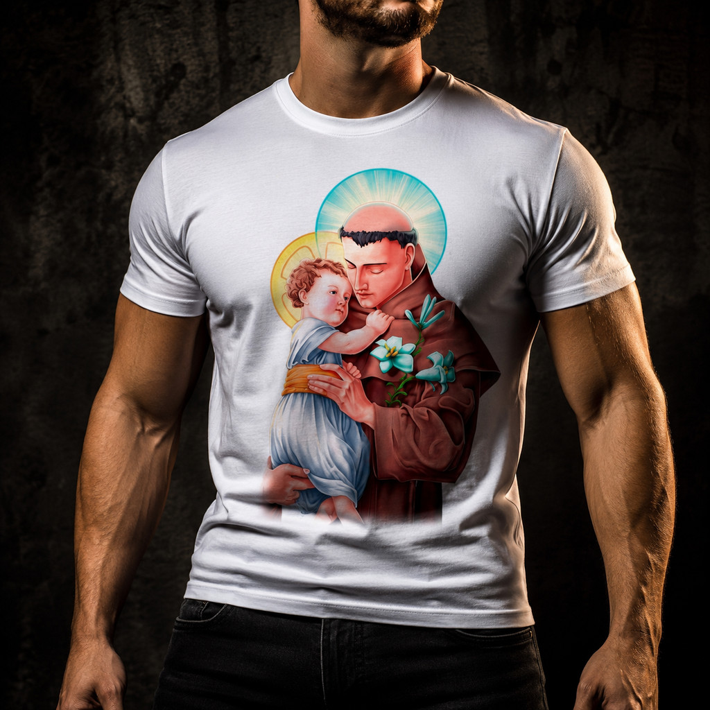 Camisa Camiseta Santo Antônio Lisboa ou Pádua Católico