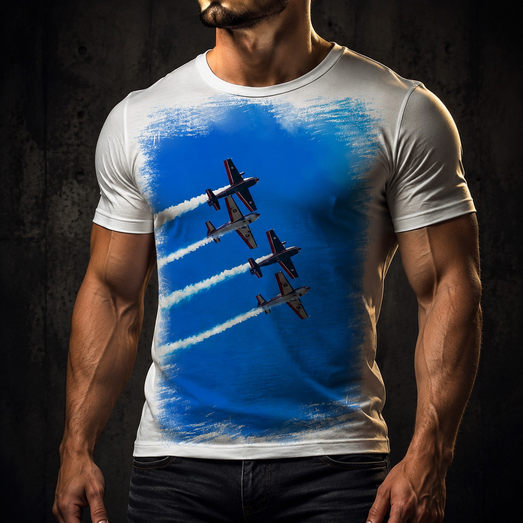 Camiseta Avião Esquadrilha Da Fumaça 4 A