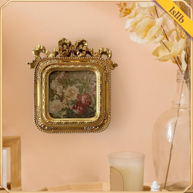 [Lsllb] Moldura De Resina Com Laço , Porta-Retratos Decorativo De Luxo Para Mesa De Jantar , Casamento , Inauguração De