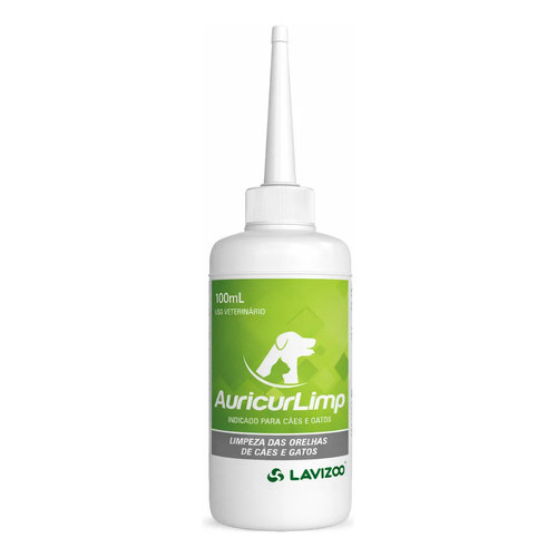 Lavizoo Auricur Limp 100ml Limpeza De Orelhas Cães E Gatos