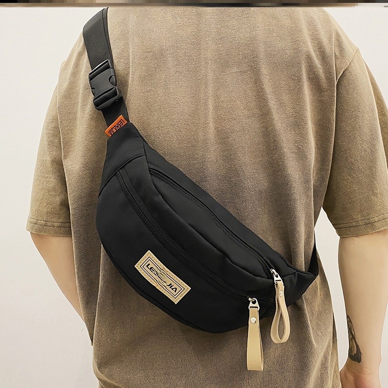 Saco de peito masculino de um ombro pequena mochila verão 2025 novo estilo Casual saco do mensageiro masculino esportes 