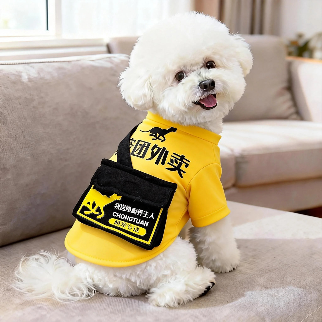 Roupas para cães primavera verão estilo fino engraçado Corgi Bichon Teddy pequeno Poodle gato de estimação bonito roupas