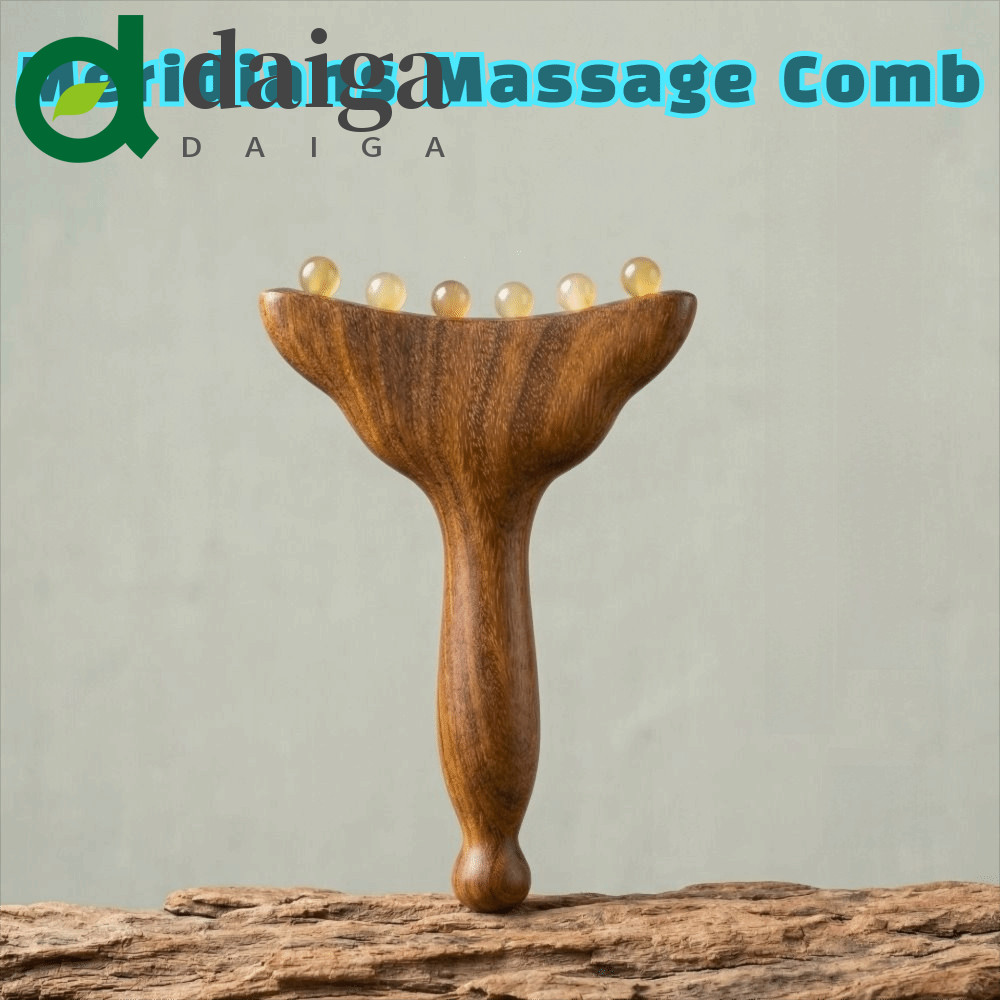 Pente De Massagem DAIGA Meridians , Alça De Design De Cauda De Sereia Manual Ferramenta Gua Sha Facial , Lifting