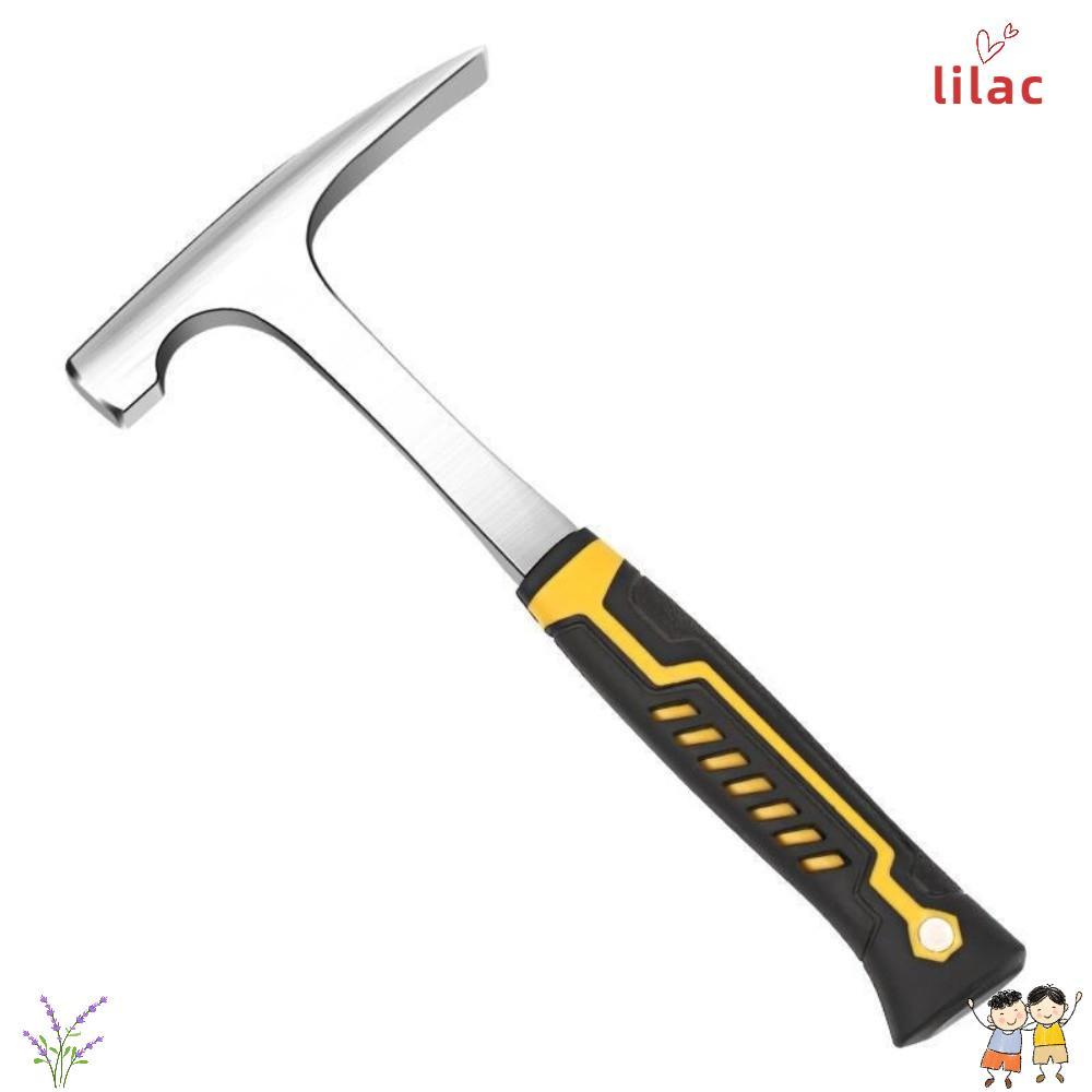 Martelo Geológico LILAC , Escovado Para Exploração Ao Ar Livre , Cabo De Borracha Antiderrapante