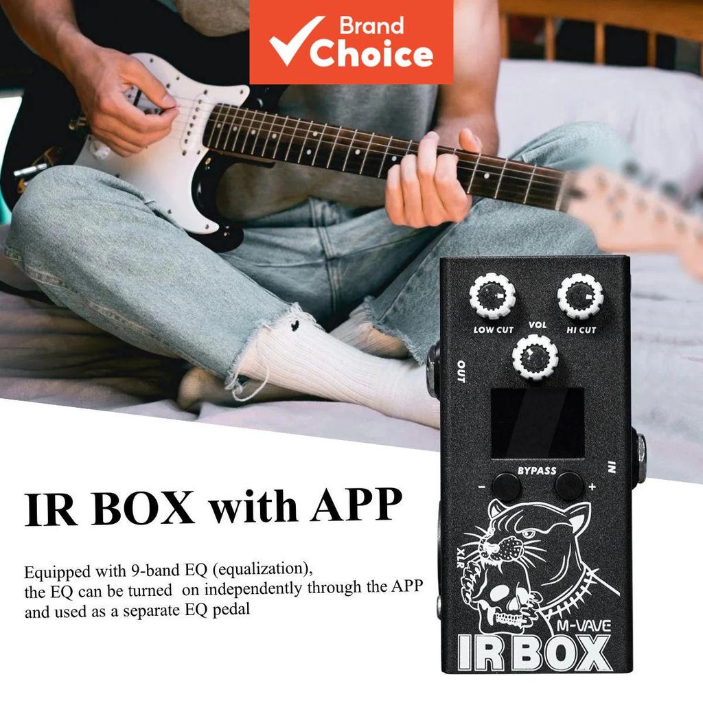 Pedal de Efeito de Guitarra M VAVE IR BOX (Simulador de Gabinete + Carregador IR) Reprodução Altamente Fiel dos Sons de