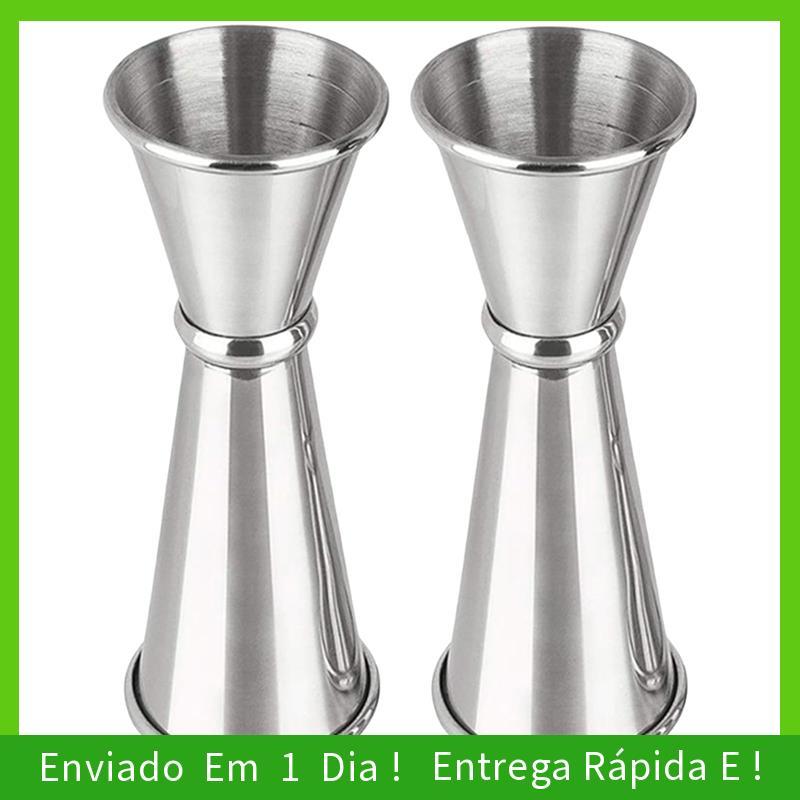- joyce Cocktail Jigger 2 Onças 1 Onça Para Bartender Peças , Acessórios De Bar , Copo Medidor De Coquetel Prateado