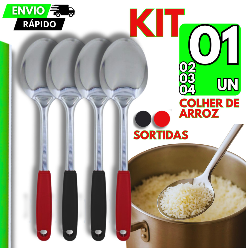 4/3/2/1 Un Colher Grande de Arroz Linha Resistente 31.5CM multiuso premium utilidades Casa Cozinha Restaurantes