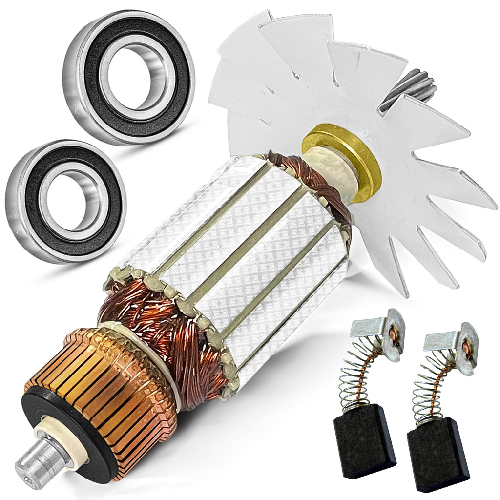 Induzido Com Carvão e Rolamentos Para Serra Circular 9 1/4 5900b 220v