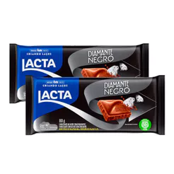 Kit 2 Chocolate Lacta ao leite Diamante Negro 80g