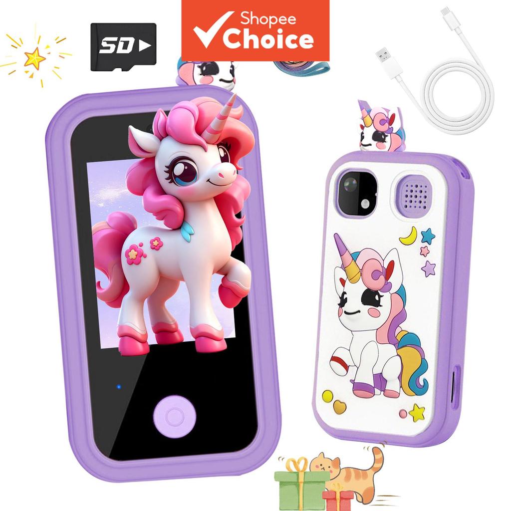 Smartphone Infantil, Câmera, Presente de Natal para Crianças de 3 a 11 Anos, Jogos, Tocador de Música, Brinquedo de