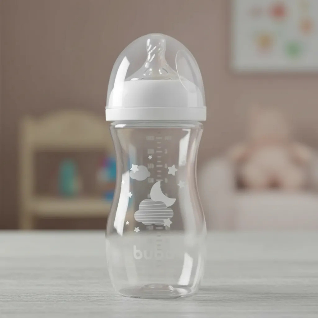 Mamadeira Easy Flow Nuvem 330ml Anticólica Branco Buba